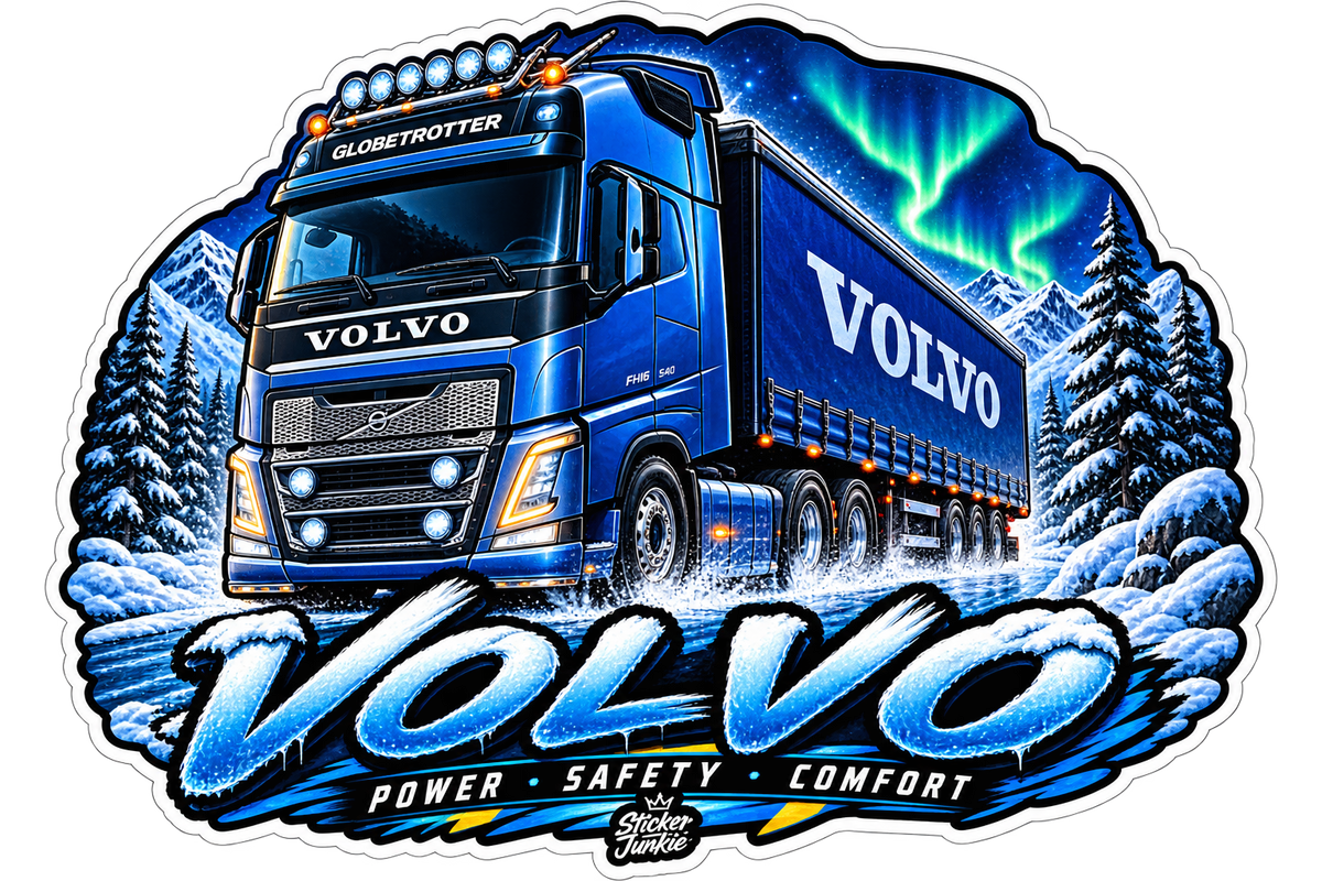Volvo Style 1 - 11cm Diecut Sticker