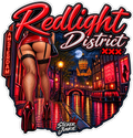 Redlight District XXX 11cm Diecut Sticker