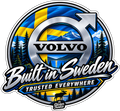 Volvo Built in Sweden 11cm Diecut Sticker