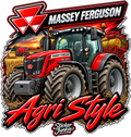 Massey Ferguson 11cm Diecut Sticker