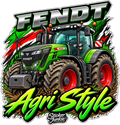 Fendt Agri Style 11cm Diecut Sticker