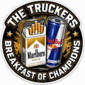 Truckers Breakfast 11cm Diecut Sticker