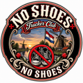 No Shoes Dutch Style 11cm Diecut Sticker