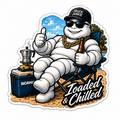 Loaded & Chilled 11cm Diecut Sticker
