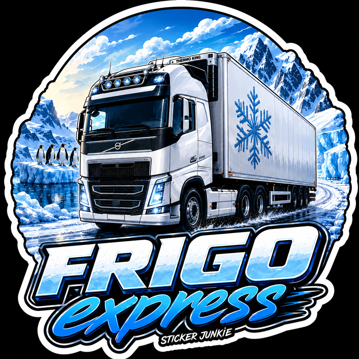 Frigo Express 11cm Diecut Sticker