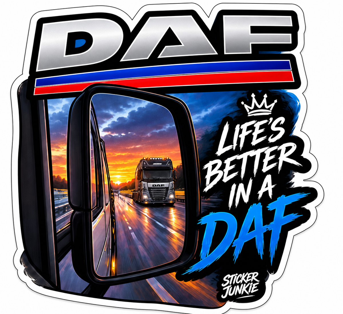 Daf Life 11cm Diecut Sticker