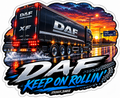 Daf Keep On Rollin’ 11cm Diecut Sticker