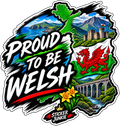 Proud To Be Welsh 11cm Diecut Sticker