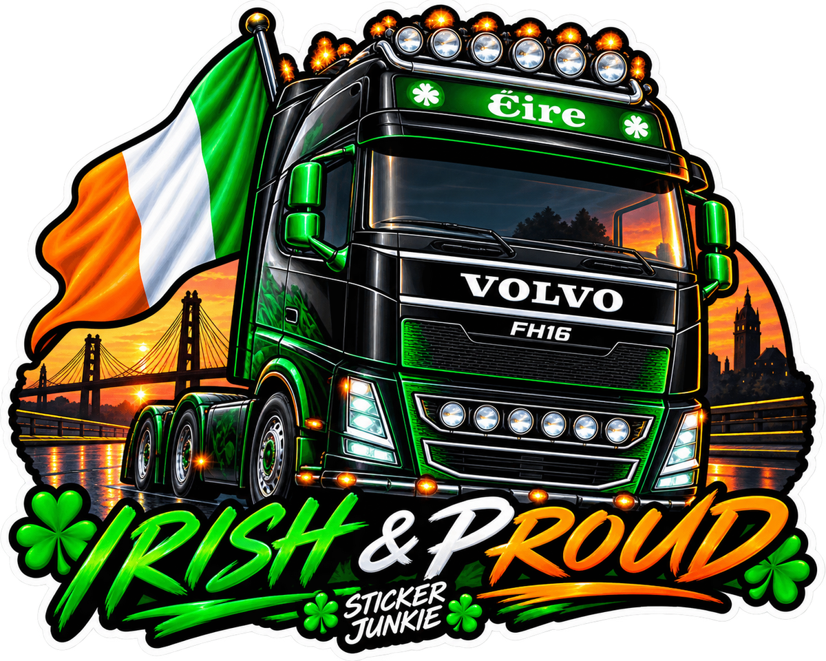 Irish & Proud 11cm Diecut Sticker