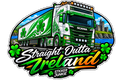 Straight Outta Ireland 11cm Diecut Sticker