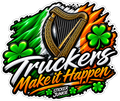 Irish Truckers Make It Happen 11cm Diecut Sticker