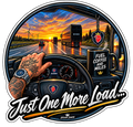 Just One More Load 11cm Diecut Sticker