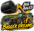 Big Bales & Bigger Dreams Agri 11cm Diecut Sticker