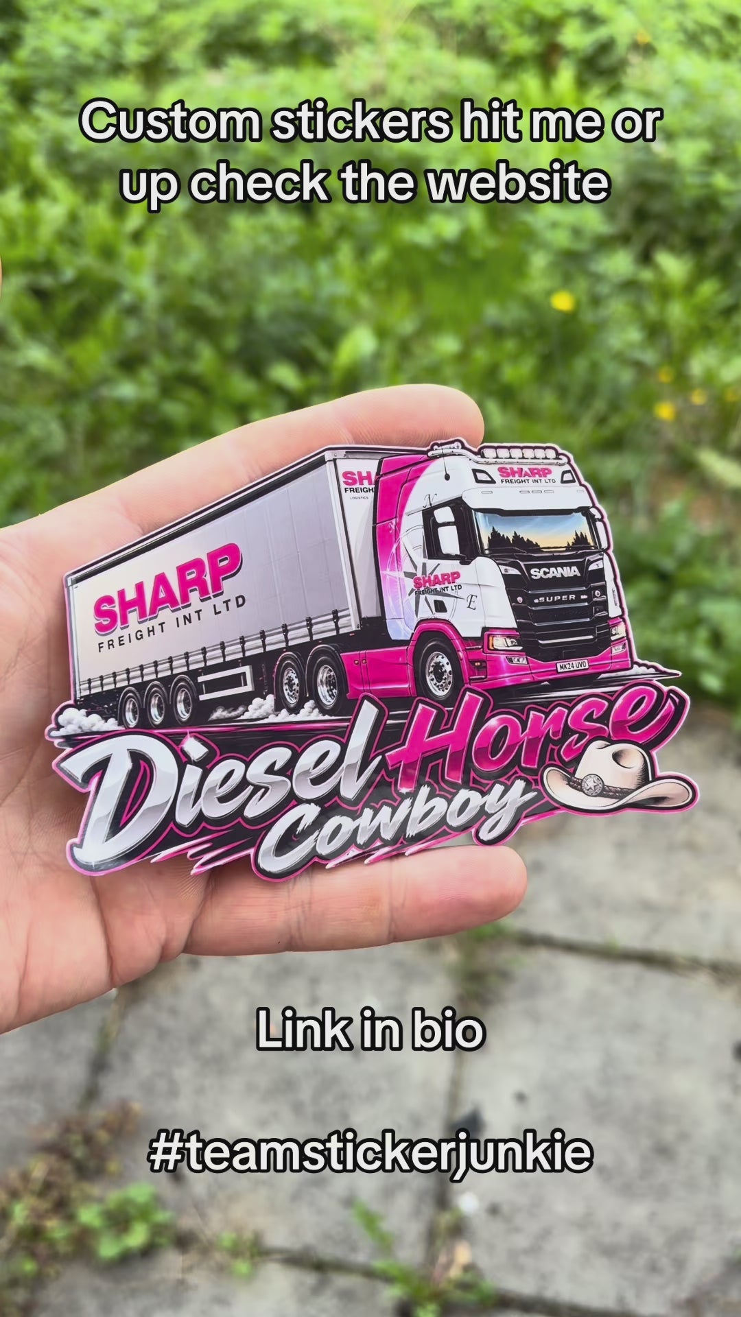 Sharp Transport 11cm Diecut Sticker